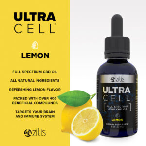 Zilis UltraCell Full Spectrum Hemp CBD Oil - Lemon